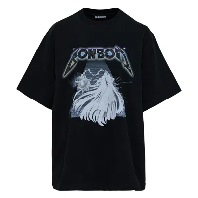 Bonbom Seasonal Graphic T-shirt In Black