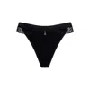 Bonbon Lingerie Women's Angelina Thong Black In Black