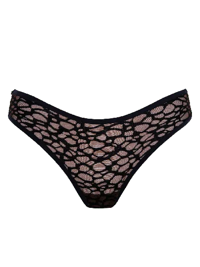 Bonbon Lingerie Women's Black Chaos Full Brief