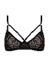 Bonbon Lingerie Women's Black Chaos Triangle Bra In Black