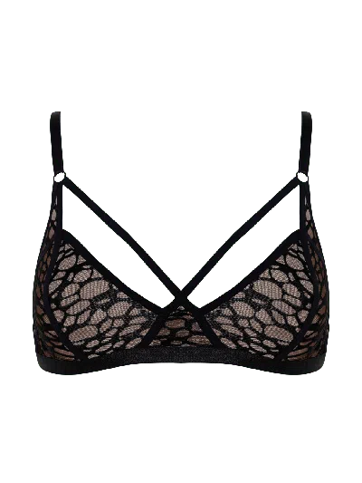 Bonbon Lingerie Women's Black Chaos Triangle Bra
