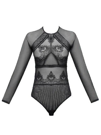 Bonbon Lingerie Women's Black Mara Bodysuit