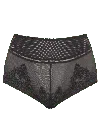 Bonbon Lingerie Women's Black Mara High Waisted Panty In Black