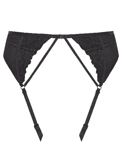 Bonbon Lingerie Women's Black Mara Suspender Belt
