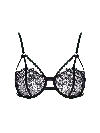 Bonbon Lingerie Women's Black Penelope Flirt Underwired Bra In Black
