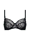 Bonbon Lingerie Women's Black Stardust Underwired Bra In Black