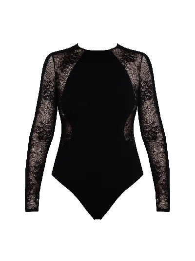 Bonbon Lingerie Women's Black Tru Bodysuit