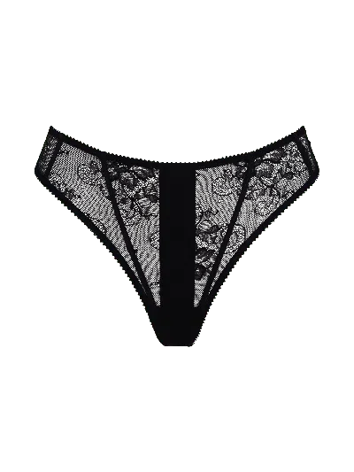 Bonbon Lingerie Women's Black Tru Thong
