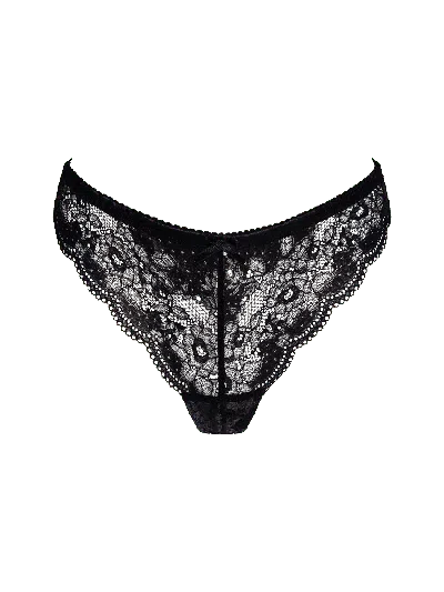 Bonbon Lingerie Women's Black Whispers Thong
