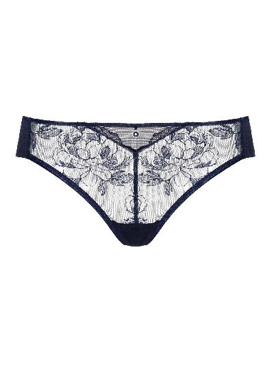 Bonbon Lingerie Women's Blue Coco Heart Full Brief