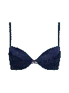 Bonbon Lingerie Women's Blue Coco Heart Push-up Bra In Blue