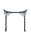 Bonbon Lingerie Women's Blue Coco Heart Suspender Belt In Blue