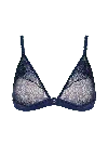 Bonbon Lingerie Women's Blue Coco Heart Triangle Bra In Blue