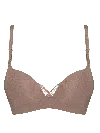 Bonbon Lingerie Women's Brown Charlotte Non-wired Push-up Bra
