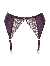 Bonbon Lingerie Women's Brown Harmony Suspender Belt In Brown