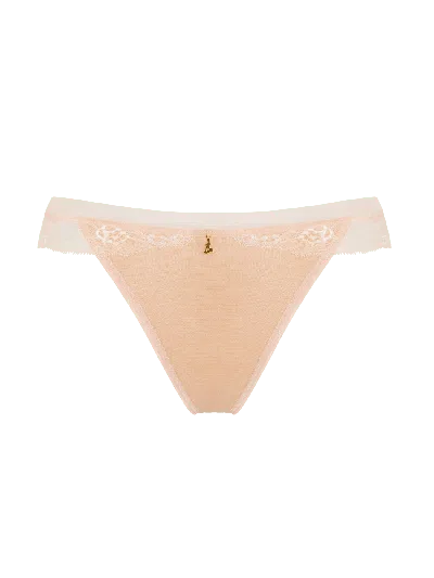Bonbon Lingerie Women's Neutrals Angelina Thong Nude In Brown