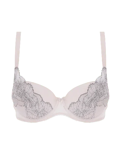 Bonbon Lingerie Women's Neutrals Hope Push-up Bra In Gray/pink