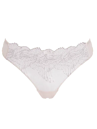 Bonbon Lingerie Women's Neutrals Hope Thong In Gray/pink
