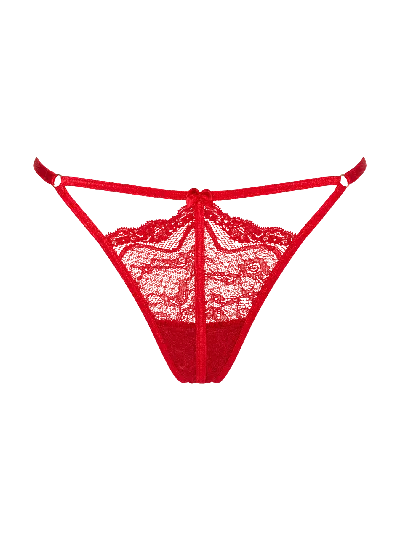 Bonbon Lingerie Women's Penelope Flirt G-string Scarlet Red