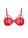 Bonbon Lingerie Women's Penelope Flirt Underwired Bra Scarlet Red In Red