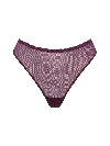 Bonbon Lingerie Women's Pink / Purple Stardust Plum Thong In Pink/purple