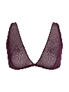 Bonbon Lingerie Women's Pink / Purple Stardust Plum Triangle Bra In Pink/purple