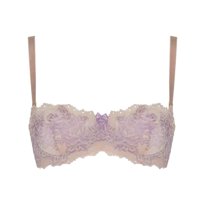 Bonbon Lingerie Women's Purple Lucinda Balconette Bra In Multi