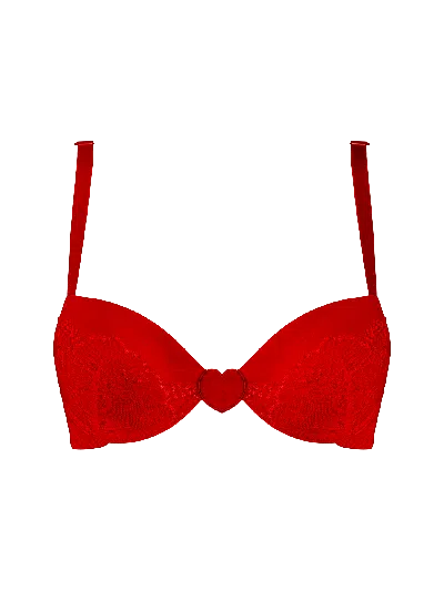 Bonbon Lingerie Women's Red Griselda Push-up Bra