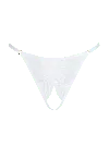 Bonbon Lingerie Women's Shades White Ouvert G-string In White