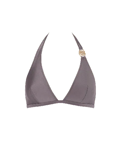Bonbon Lingerie Women's Siren Brown Triangle Bikini Top
