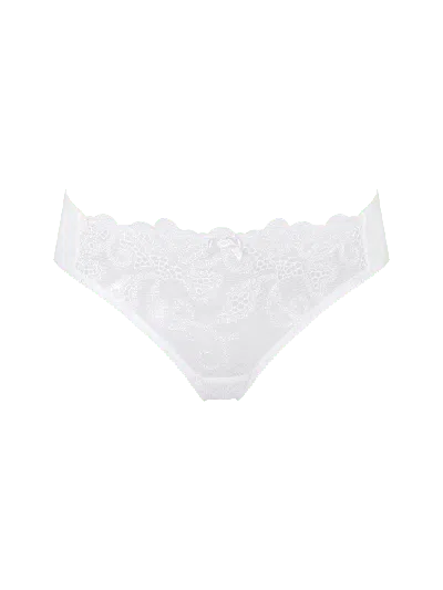 Bonbon Lingerie Women's White Jewel Full Brief