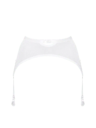 Bonbon Lingerie Women's White Jewel Suspender Belt