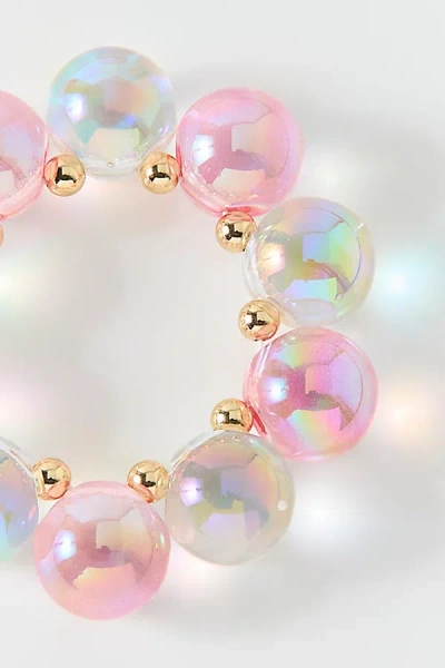Bonbonwhims Bubbles Beaded Bracelet In Iridescent Aura, Women's At Urban Outfitters In Multi