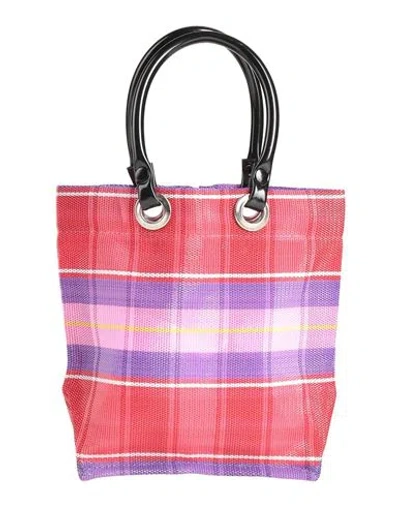 Bonchey Woman Handbag Red Size - Natural Raffia