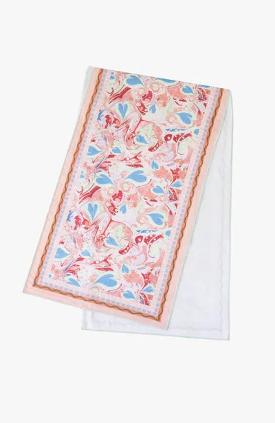 Bond & Grace Alice Marble Table Runner In Orange
