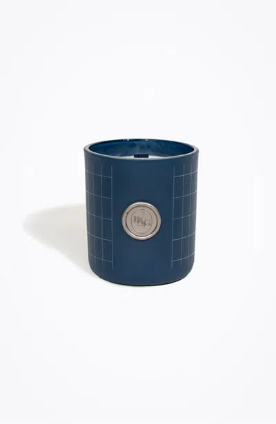 Bond & Grace Silver Hour Candle In Blue