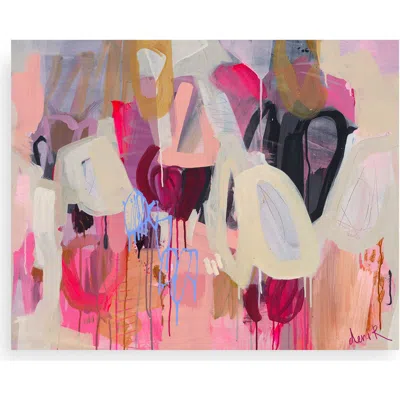 Bond & Grace Wandering, Wondering By By Deni Rayneau, 8x10 Art Print In Pink