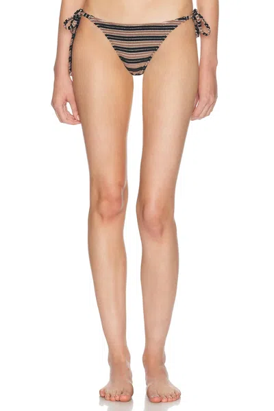 Bond Eye Addison Bikini Brief In Black & Sandstone
