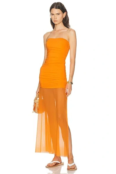Bond Eye Arlo Maxi Dress In Orange