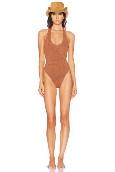 Bond Eye Ava One Piece Swimsuit In Brown