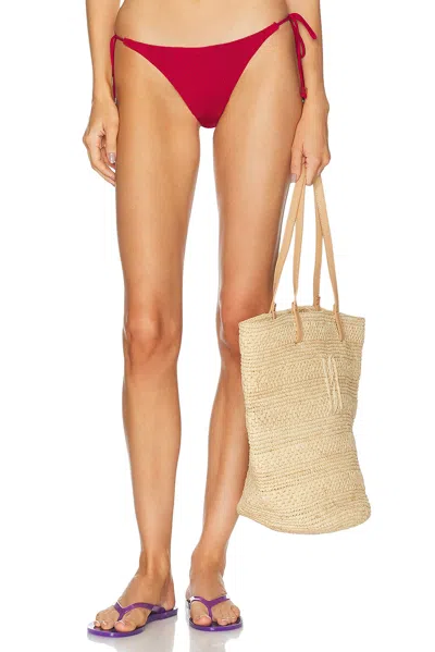 Bond Eye Beaded Tie Side Vista Bikini Brief In Wine