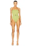 Bond Eye Belt Fane One Piece In Herbal Shimmer