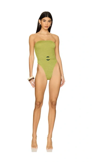 Bond Eye Belt Fane One Piece In Herbal Shimmer