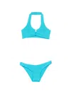 Bond Eye Crinkle Bikini Set In Blue