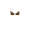 Bond Eye Crushed-effect Bikini Top In Black