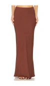 Bond Eye Freya Maxi Skirt In Arabica