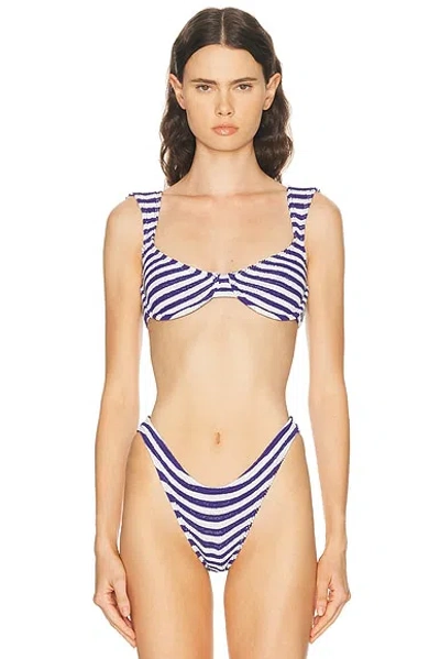 Bond Eye Georgia Balconette Bikini Top In Blue
