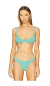 Bond Eye Gracie Balconette Bikini Top In Lagoon