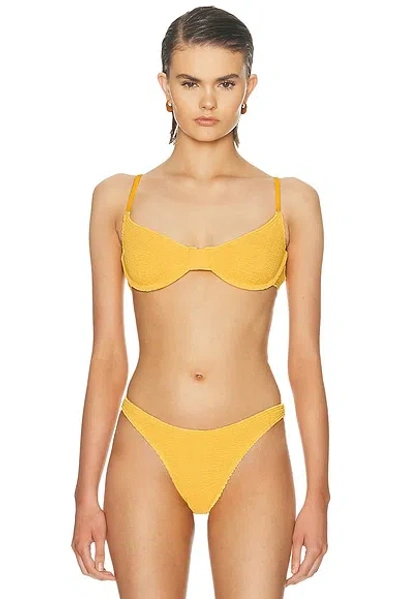 Bond Eye Gracie Balconette Bikini Top In Orange
