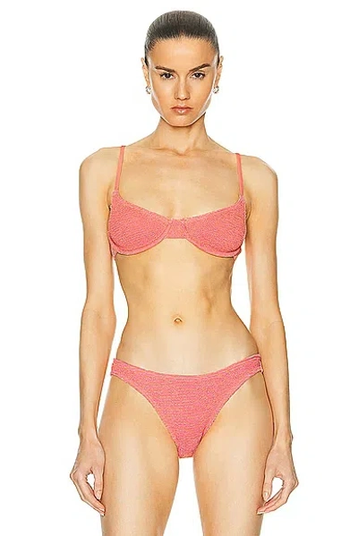 Bond Eye Gracie Balconette Bikini Top In Pink